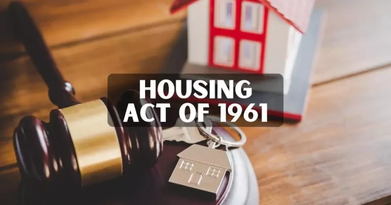 The Impact of the Housing Act of 1961 on Local Authorities